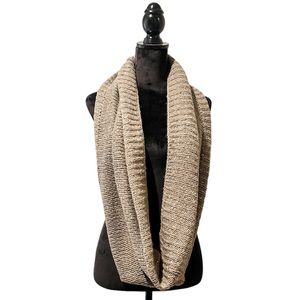Women's Knit Winter Infinity Circle Loop Sequined Scarf